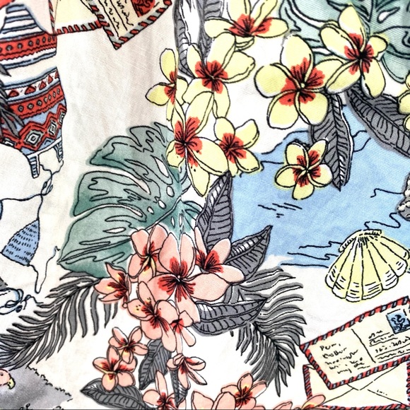 Floral Bailey Blue Postcard Fit & Flare Skater Sun Dress - Picture 4 of 8